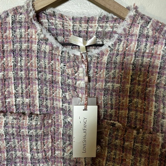 LoveShackFancy Fraser Tweed Wool Blend Jacket - Picture 6 of 9